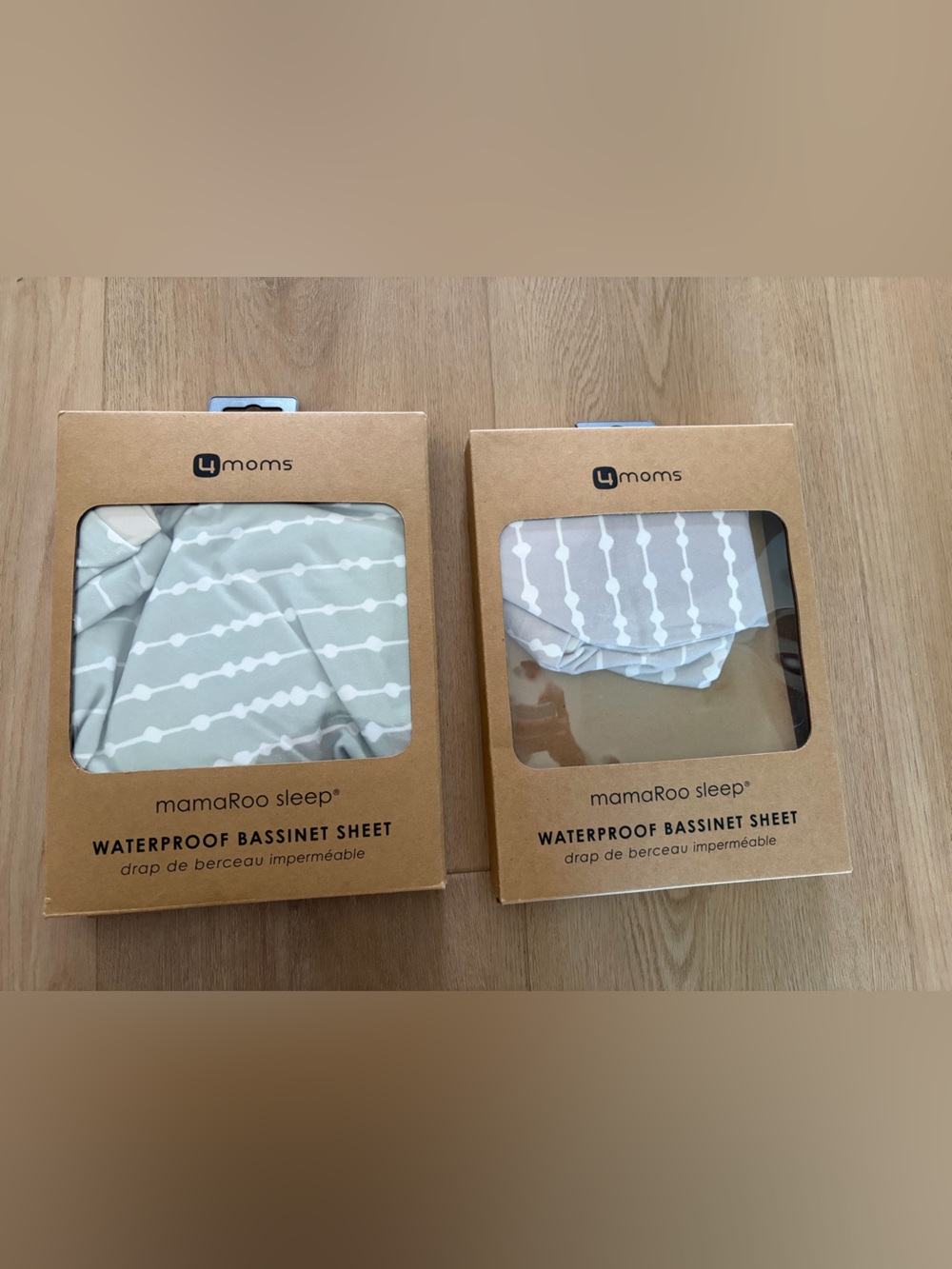 mamaRoo Sleep Waterproof Bassinet Sheet - Light Gray